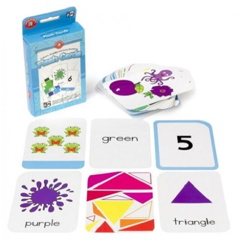Colours shapes flash cards